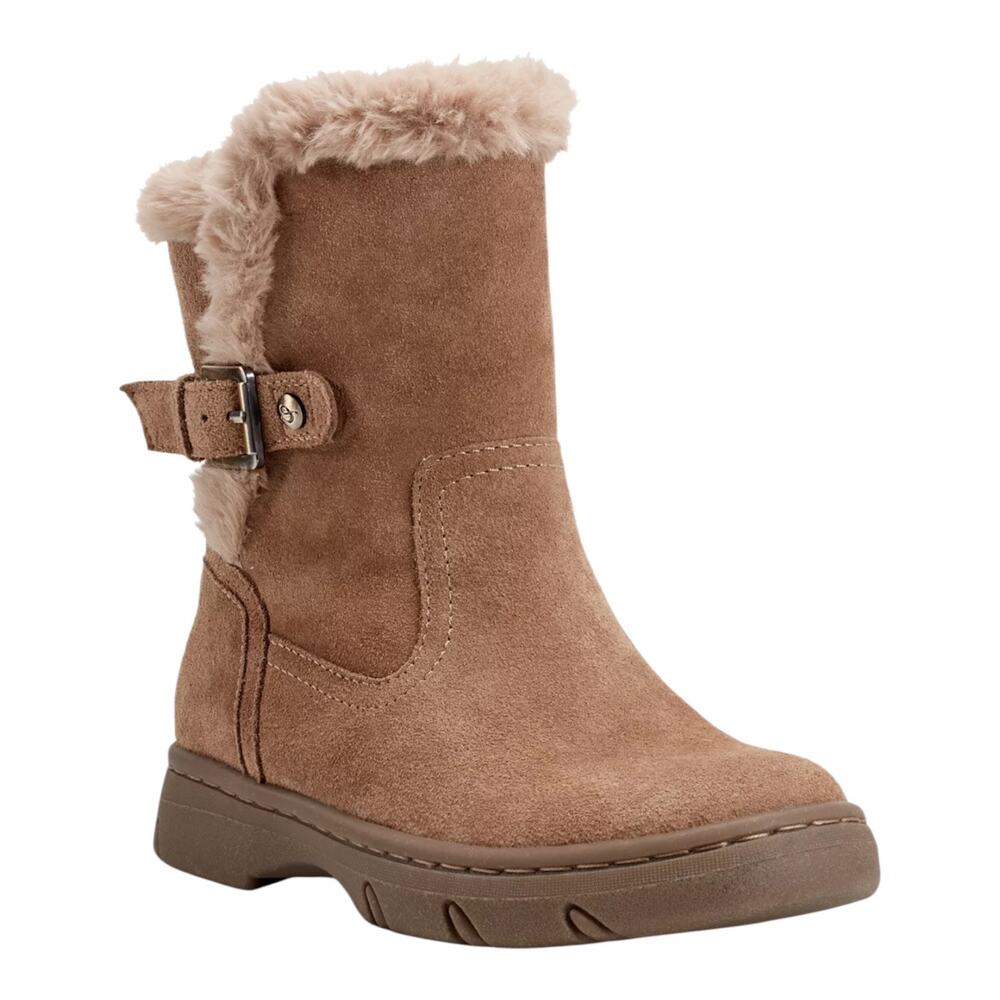 Easy Spirit Women's Graye Round Toe Flat Casual Booties Brown Size 5 1/2